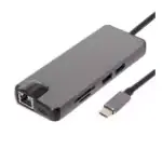 hub usb c 8 ports hdmi 4k compact