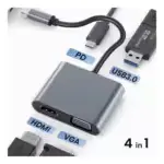 hub usb c hdmi 4k multiport compact