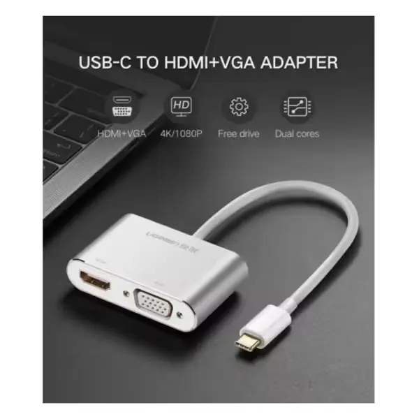 adaptateur vidéo ugreen usb c hdmi vga 4k