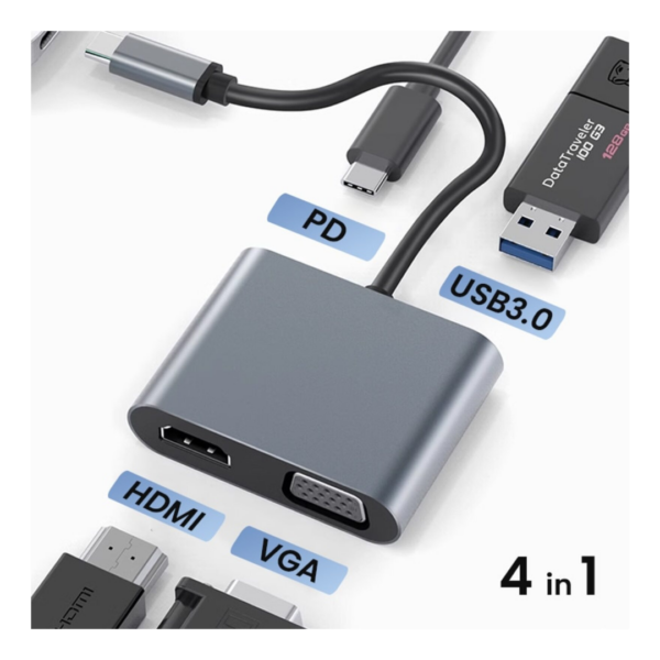 hub usb c hdmi 4k multiport compact