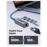 adaptateur réseau ugreen usb type c ethernet gigabit
