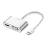 ugreen usb type c vers hdmi vga blanc 30843