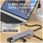 hub usb c 8 ports hdmi ultra hd compact