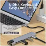 hub usb c 8 ports hdmi ultra hd compact