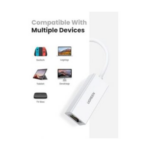 convertisseur usb 2.0 ethernet 100mbps compact