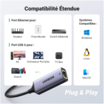 adaptateur ethernet gigabit usb 3.0 compact