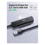 câble adaptateur sata vers usb ugreen compact