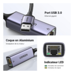 ugreen 50922 vue produit rj45 gigabit
