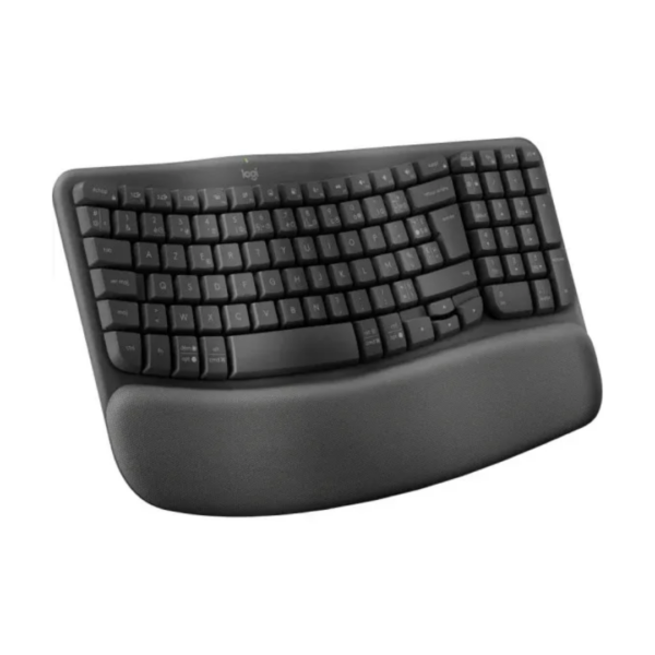 clavier logitech wave keys design incurve confortable bureau