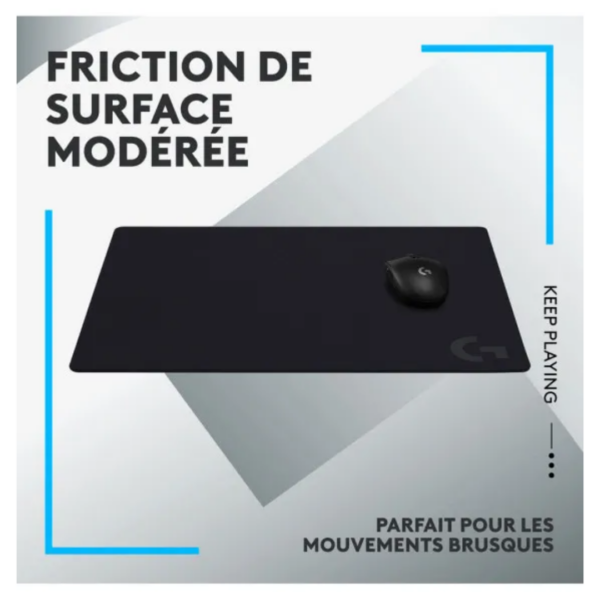 tapis logitech g640 grande taille antiderapant gaming