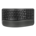logitech wave keys clavier ergonomique azerty bluetooth repose poignets
