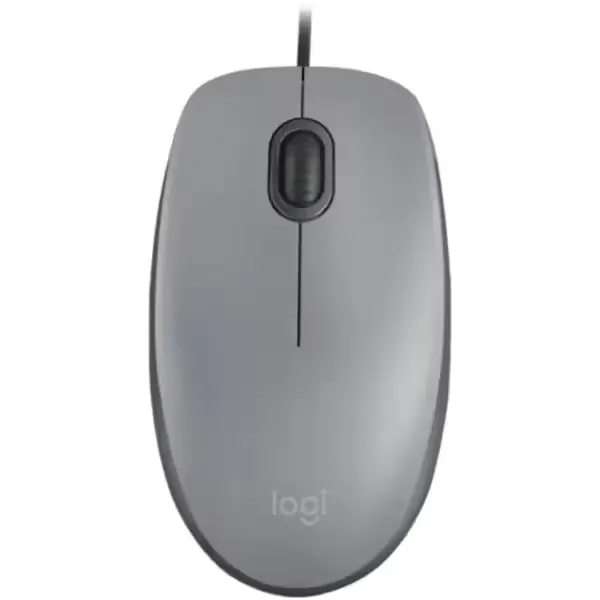 logitech m110 silent souris filaire gris silencieuse bureau