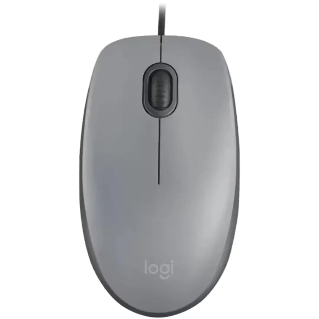 logitech m110 silent souris filaire gris silencieuse bureau