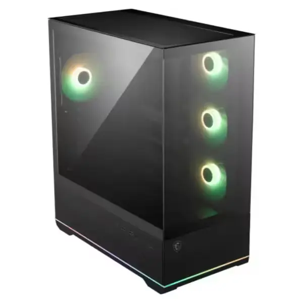 case gaming panoramique RGB MSI moderne