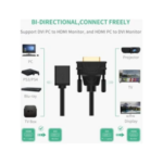 DVI mâle vers HDMI femelle UGREEN