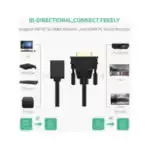 DVI mâle vers HDMI femelle UGREEN