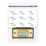 adaptateur série RS232 1,5 mètre