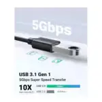 câble USB-C vers USB USB 3.0 transfert données