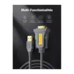 câble maintenance RS232 professionnel