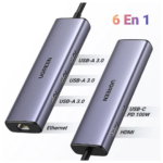 adaptateur multiport ugreen usb type c compact