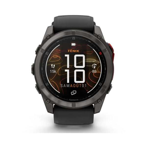 Garmin Fenix 8 Sapphire Titane Carbon Gray DLC