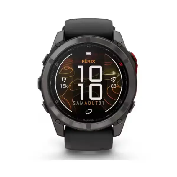 Garmin Fenix 8 Sapphire Titane Carbon Gray DLC