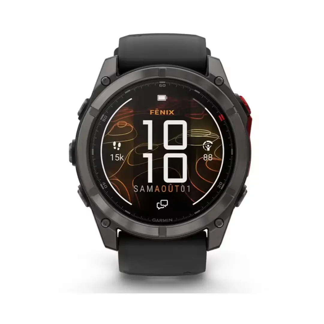 Garmin Fenix 8 Sapphire Titane Carbon Gray DLC