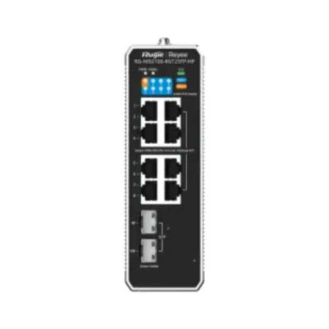 Rutjie-1 Switch industriel Reyee RG-NIS2100-8GT2SFP-HP