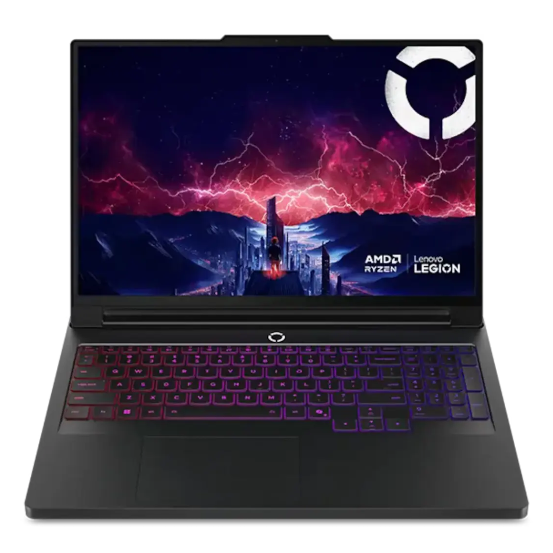 lenovo-1 PC Portable Lenovo Legion Pro 7 16AFR10H – AMD Ryzen 9 9955HX, RTX 5070 Ti, 32 Go RAM, SSD 2 To, Écran OLED 16″ WQXGA Eclipse Black – Image 1